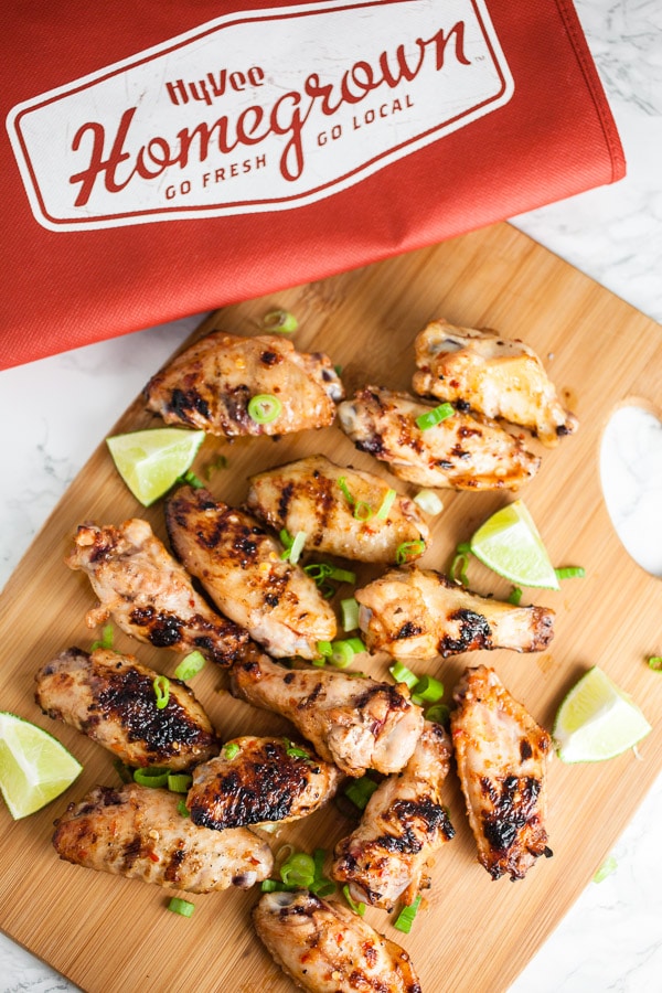 Sweet and Spicy 7UP® Grilled Chicken Wings | The Rustic Foodie