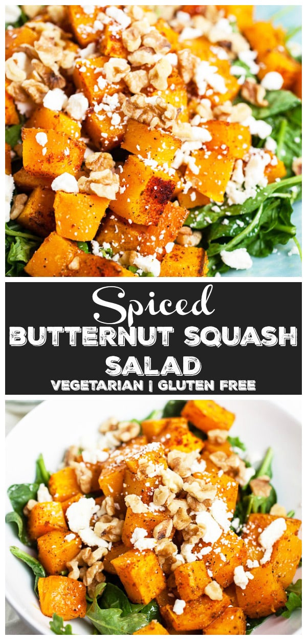 Butternut Squash Feta Salad with Arugula | The Rustic Foodie®