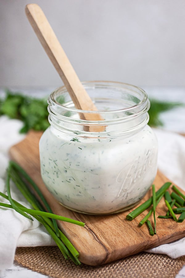 Homemade Ranch Dressing with Fresh Herbs
