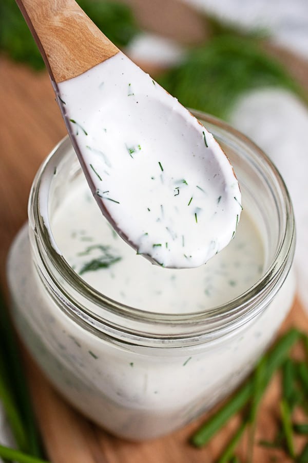 Homemade Ranch Dressing with Fresh Herbs | The Rustic Foodie®