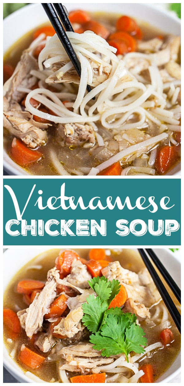 Vietnamese Chicken Noodle Soup | The Rustic Foodie®