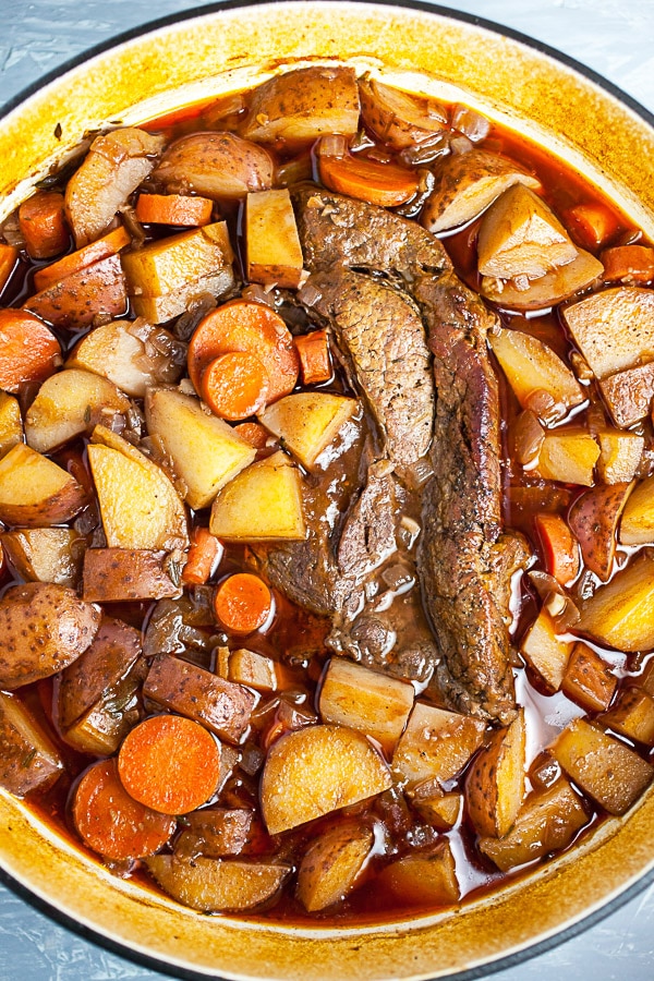 Red Wine Pot Roast (Dutch Oven) | The Rustic Foodie®