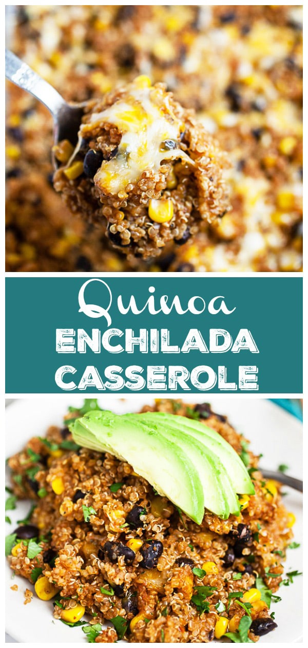 Quinoa Enchilada Casserole (Vegetarian) | The Rustic Foodie®