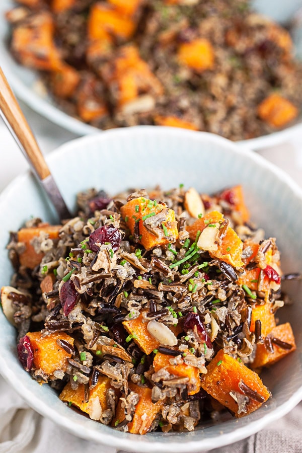 Harvest Wild Rice Salad with Butternut Squash | The Rustic Foodie®