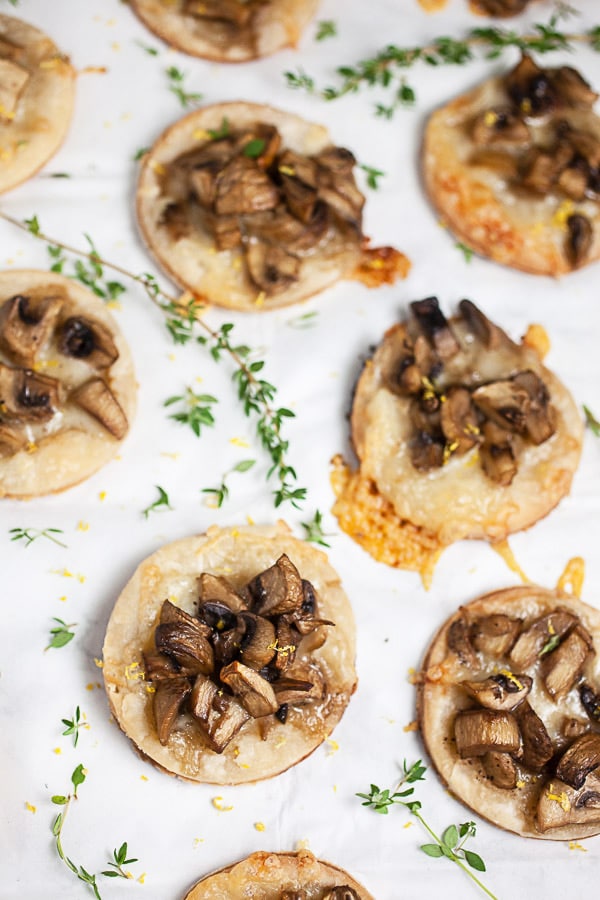 Mushroom Gruyere Tartlets | The Rustic Foodie®