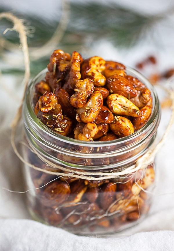 Roasted Mixed Nuts with Spiced Maple Glaze | The Rustic Foodie®
