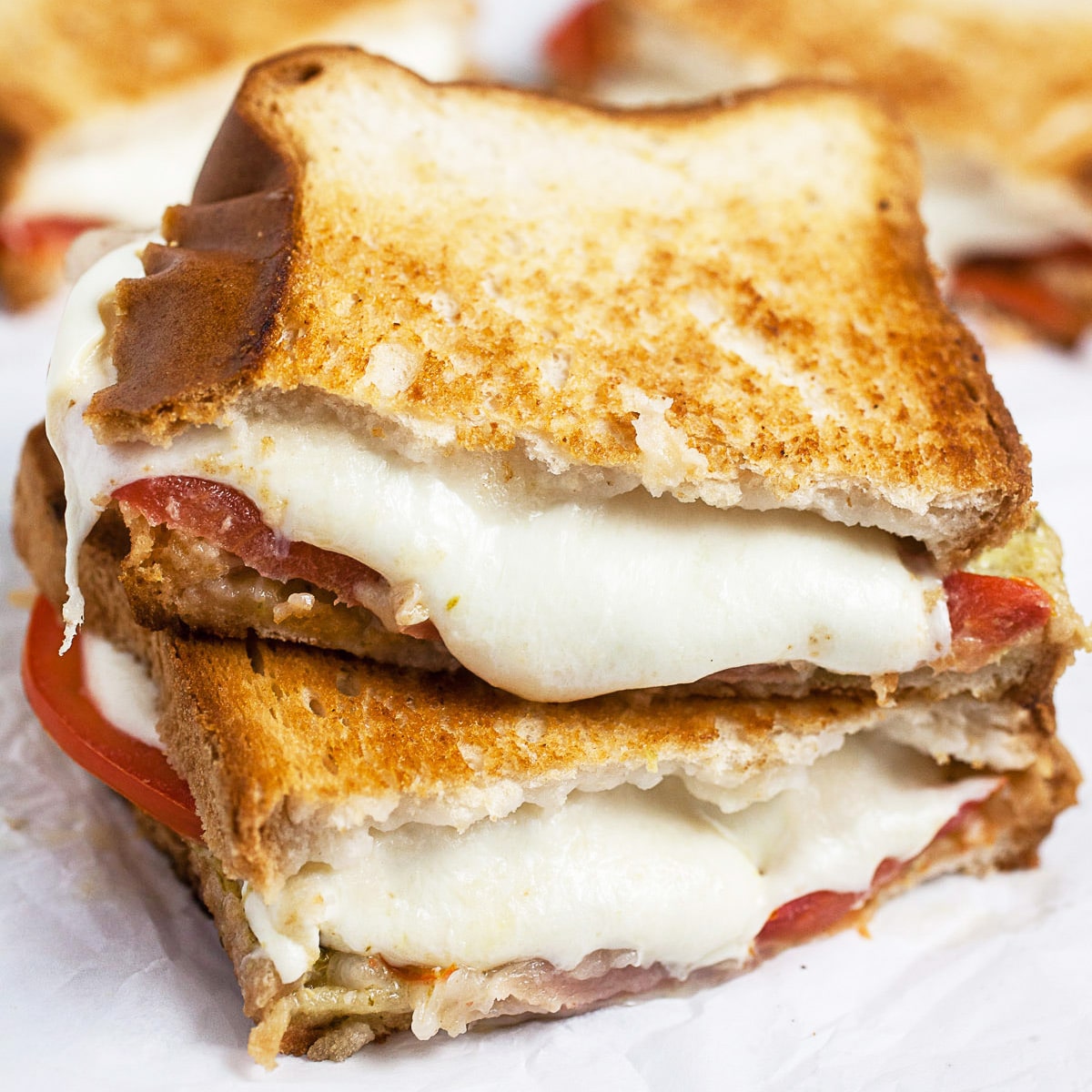 Italian Mozzarella Grilled Cheese Sandwich Rustic | Foodie® The