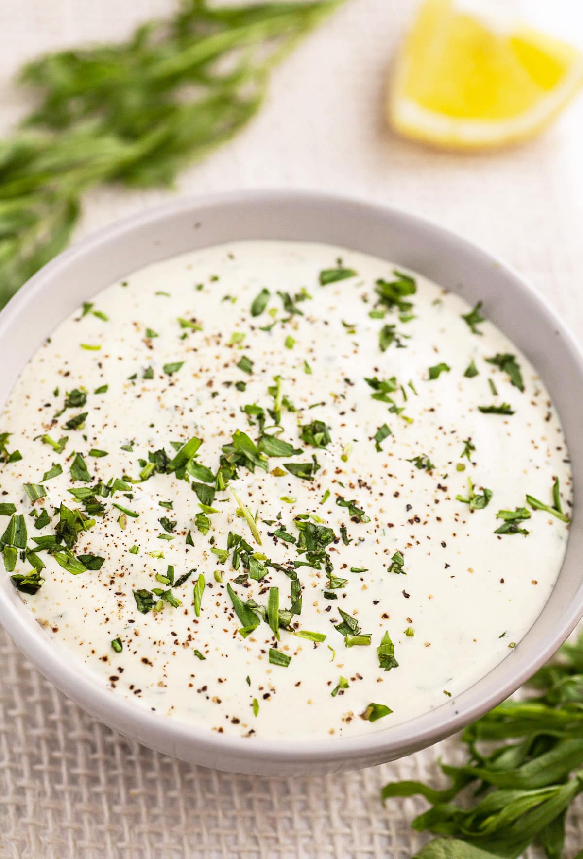 Creamy Lemon Tarragon Dipping Sauce The Rustic Foodie®