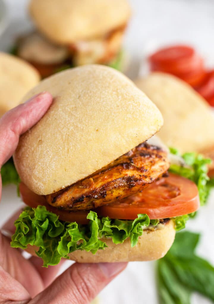 Italian Grilled Chicken Sandwich | The Rustic Foodie®