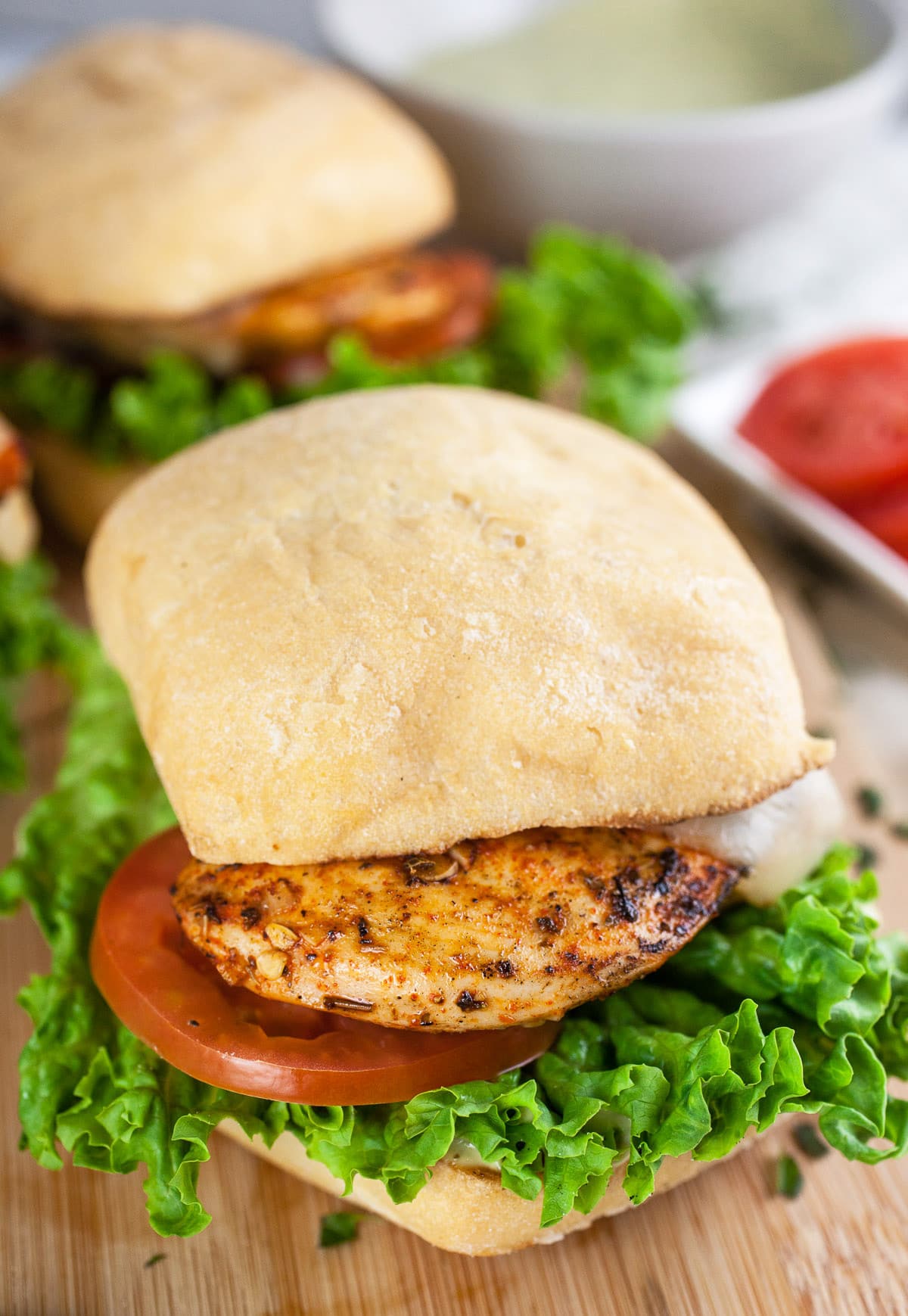 Italian Grilled Chicken Sandwich | The Rustic Foodie®