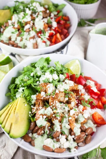 Mexican Rice Bowls with Shrimp | The Rustic Foodie®