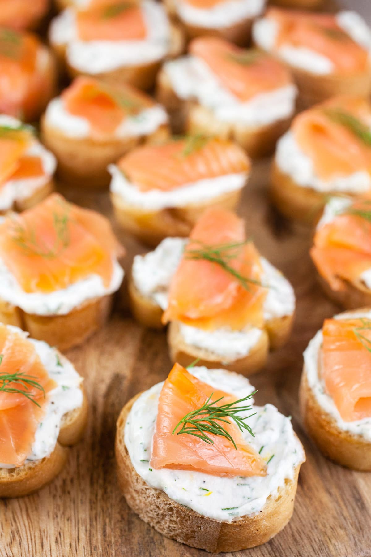 Smoked Salmon Crostini with Dill Ricotta | The Rustic Foodie®