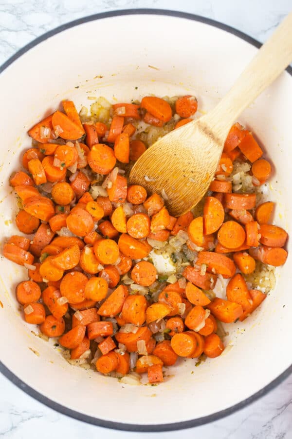 Cannellini Bean Kale Soup with Carrots | The Rustic Foodie®