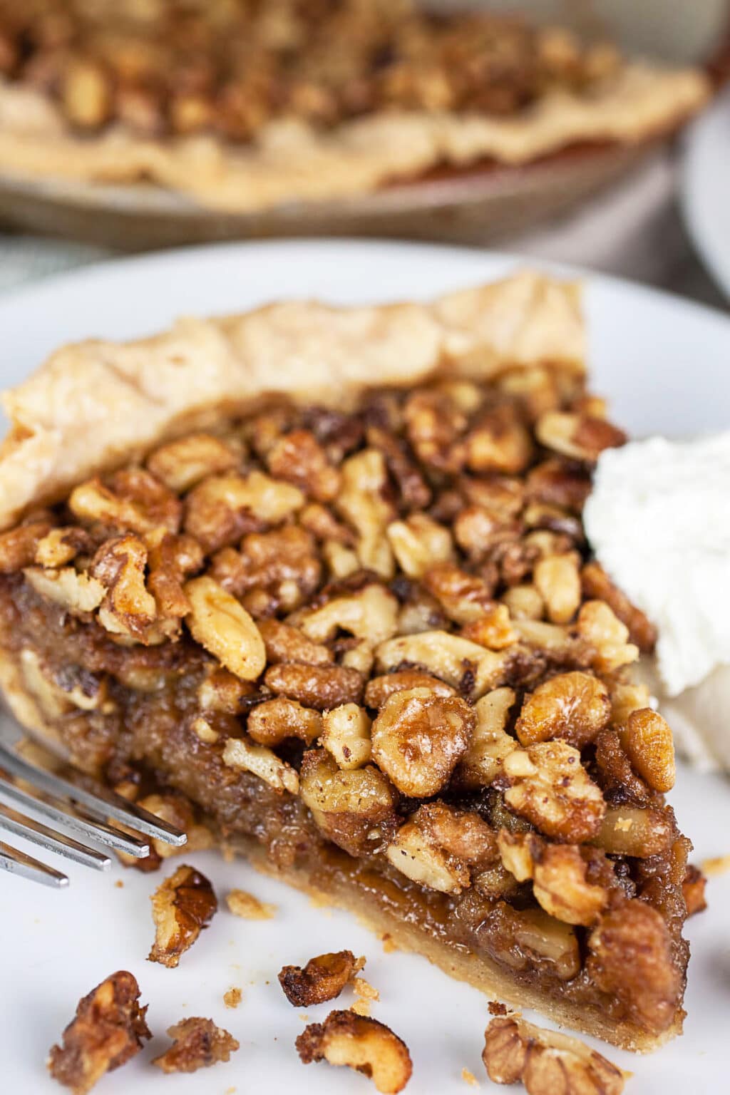 Maple Walnut Pie with Bourbon | The Rustic Foodie®