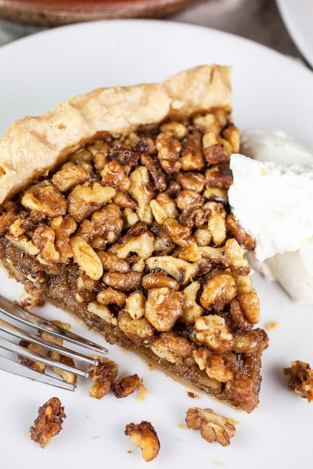 Maple Walnut Pie with Bourbon | The Rustic Foodie®