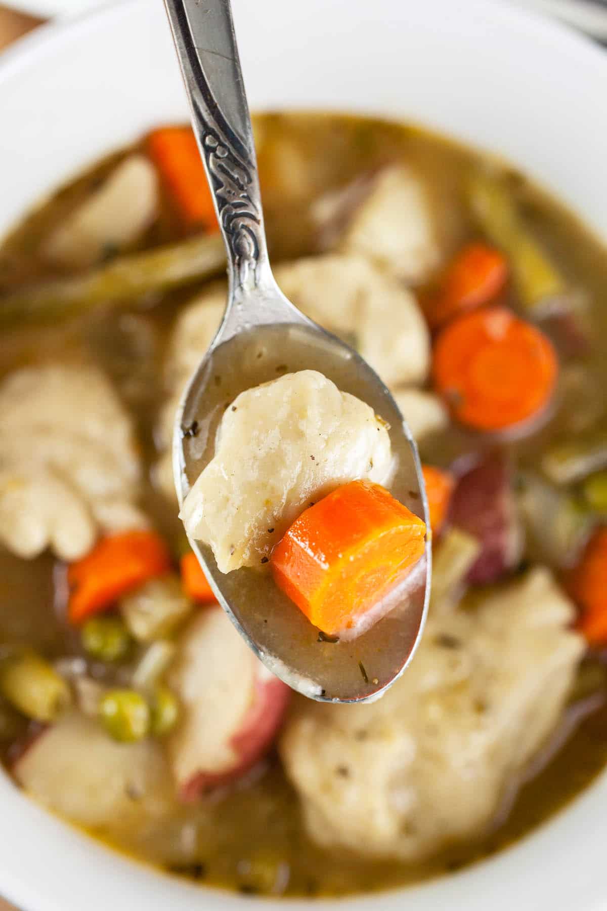 Vegetable Stew with Dumplings Recipe | The Rustic Foodie®