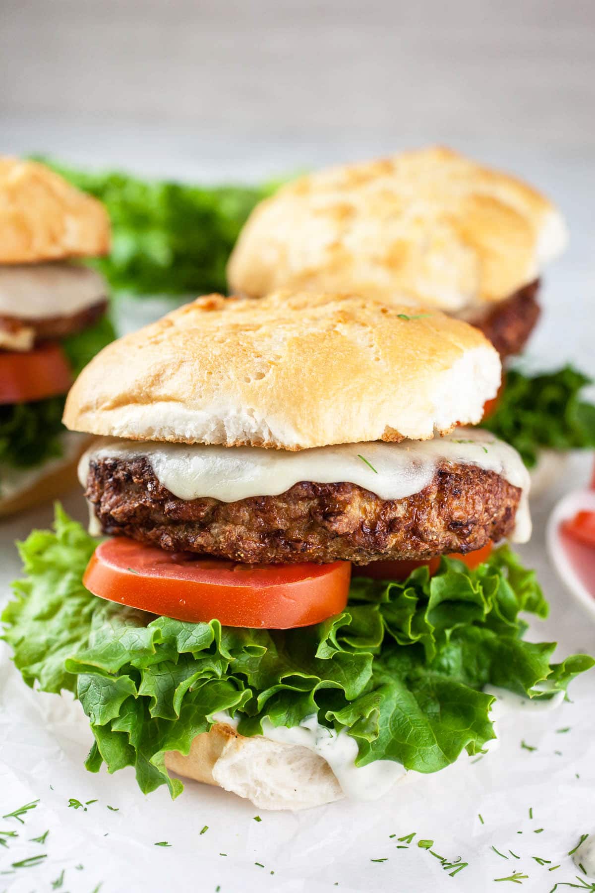 Turkey Burgers with Lemon Dill Aioli | The Rustic Foodie®