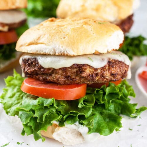 Air Fryer Turkey Burgers - Simply Happy Foodie