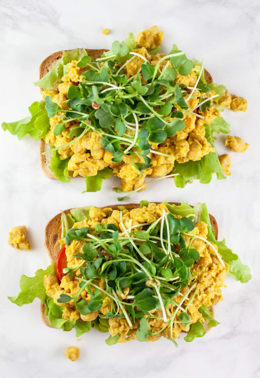 Curried Chickpea Salad Sandwich The Rustic Foodie®