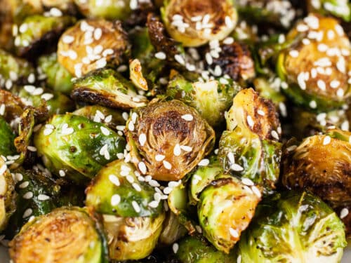 Easy Teriyaki Maple Glazed Brussels Sprouts 😋 #brusselsprouts #brusse