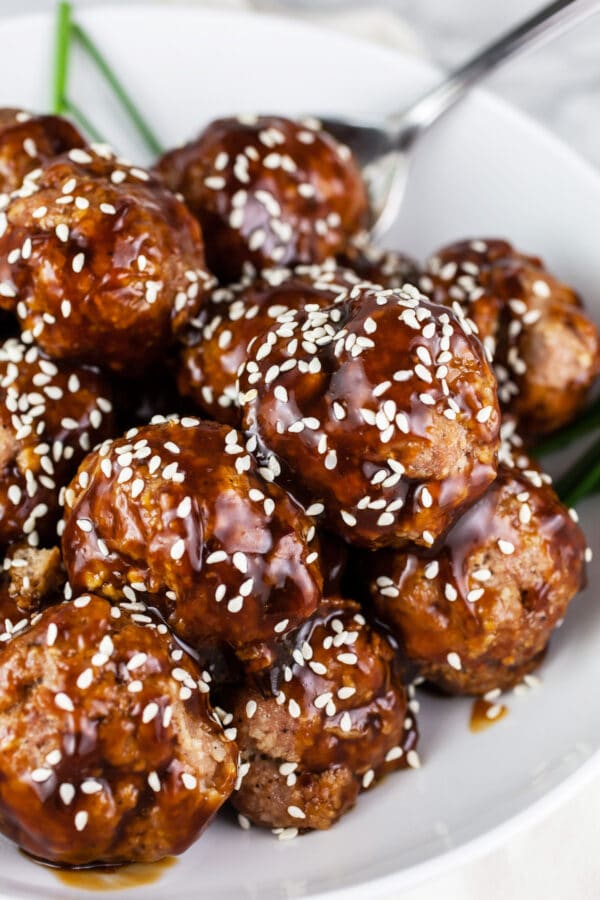 Teriyaki Turkey Meatballs (Gluten Free) | The Rustic Foodie®
