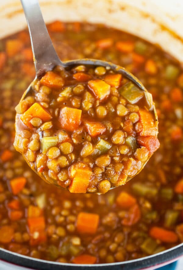 Hearty Lentil Soup | The Rustic Foodie®