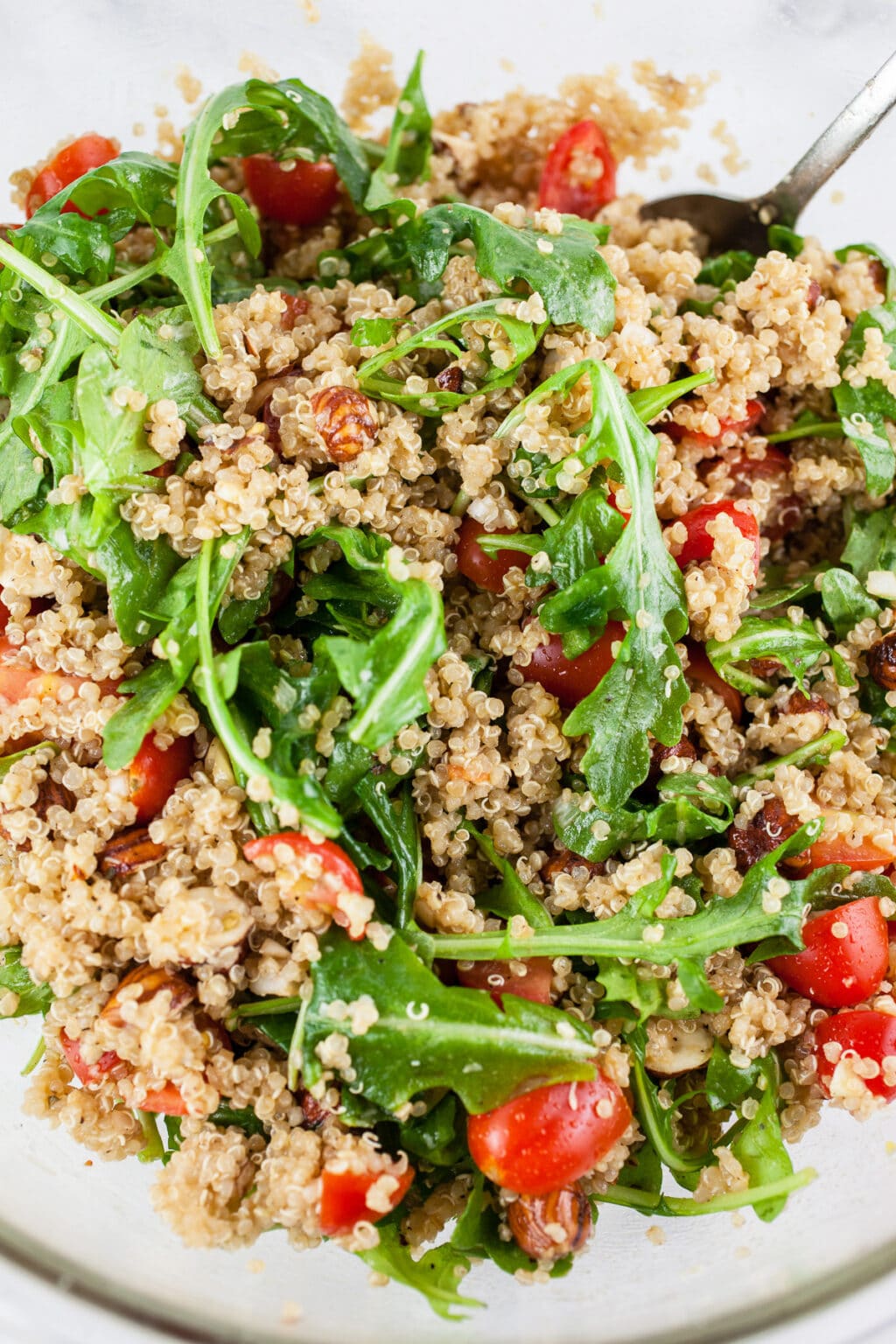 Italian Quinoa Salad with Arugula | The Rustic Foodie®