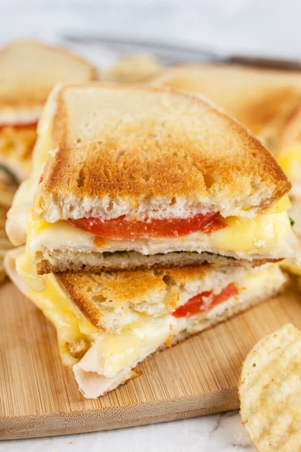 Gouda Chicken Grilled Cheese | The Rustic Foodie®